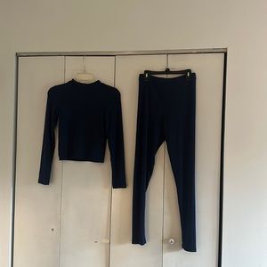 Capella Navy Blue Matching Lounge Set (price is firm)